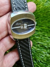 VINTAGE LUCERNE JUMP HOUR MECHANICAL WATCH NEW OLD STOCK 70´S
