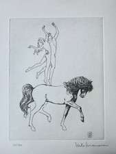 MILO MANARA at the Circus PICASSO Suite Saltimbanques gravure acquaforte etching
