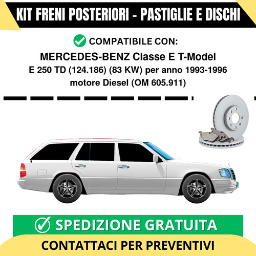 Kit freni posteriori per - posteriori,