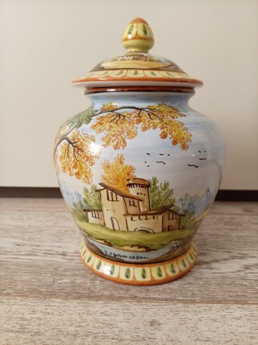 Vaso biscottiera ceramica - biscottiera,