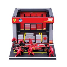 1/43 Bburago - Ferrari F1 SF-24 #55 F1 2024 - Carlos Sainz - Diorama Pit Pass