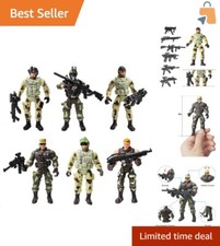 Playset Action Figure Uomo Esercito - Soldatini Staccabili con Accessori per Bambini