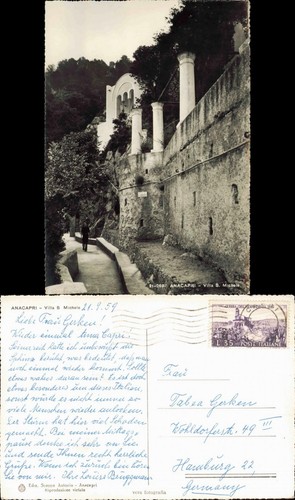 Cartolina anacapri villa - cartolina,