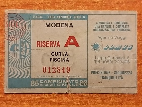 Calcio biglietto modena - -,