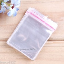 50 bustine in plastica trasparente 5x7 chiusura auto adesiva polipropilene BOPP