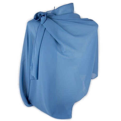 Stola cerimonia azzurra donna