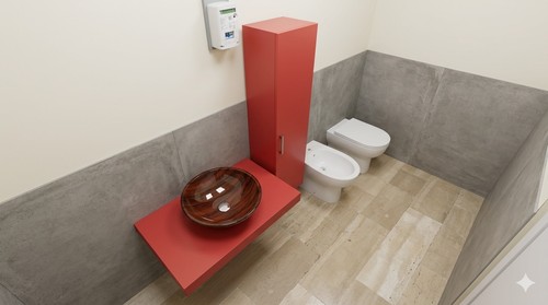 Mobile bagno sospeso - bagno,