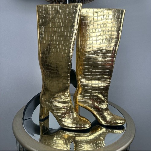 Stivali zara oro metallizzato - oro,