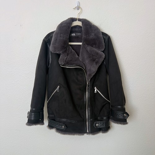 Giacca moto zara nera - giacca,