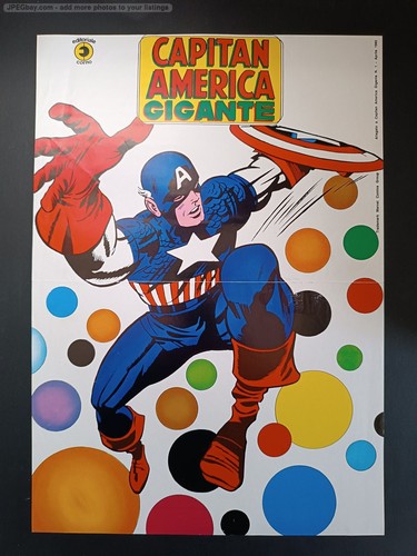 Manifesto capitan america 1980 - manifesto,