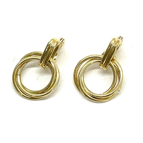 Orecchini triplo anello tono - orecchini,