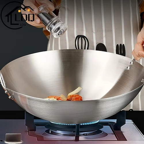 Wok grande acciaio - wok,