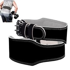 CINTURA SOLLEVAMENTO PESI IN CUOIO ALLENAMENTO BODYBUILDING FASCIA LOMBARE GYM