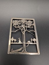 Antica spilla in argento Art