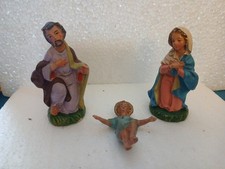 personaggi  natività presepe vintage - made in Italy in cartapesta 