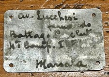 Piastrina aeronautica aereo Sicilia 1943 no arditi