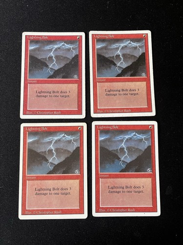 Mtg fulmine lightning - 4x,