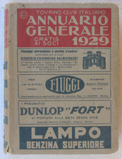 libro Touring Club Italiano - Annuario Generale 1929