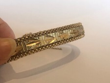 Braccialetto Placcato Oro a Maglie Vintage 1970