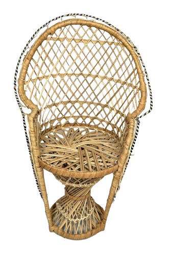 Sedia vintage coquette - sedia, pavone
