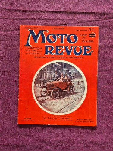 Moto revue 09 1920 - n°59, 09-1920