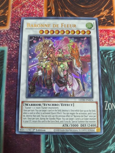 Tcg baronne de fleur - yu-gi-oh!,