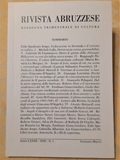 Rivista Abruzzese n. 1 anno