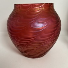Antico vaso in vetro artistico