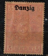 Germany Danzig revenue 5 Mark