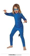 VESTITO SIMILE A AVATAR BAMBINA CARNEVALE HALLOWEEN RAGAZZA FELINO BLU ABITO