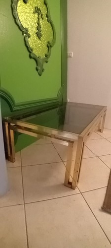 Tavolino ottone pieno stile
