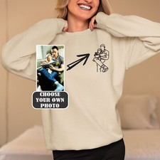 Felpa ricamata la tua foto