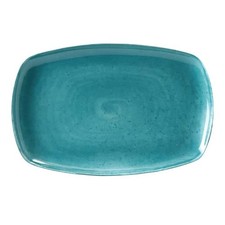 Set 6 Piatti Rettangolari Matiz Verdi Porcellana 35x23 cm Medri | Ristorante