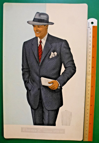 Figurino moda maschile a - figurino, di