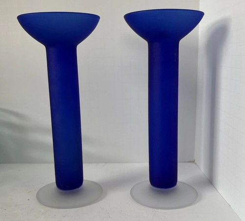 Candelabri blu cobalto
