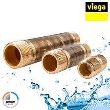 Nipplo lungo in ghisa rossa