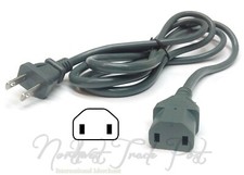 2-Prong 6ft AC Power Cord for
