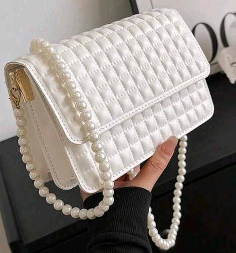 Borsa tracolla con perline - a,