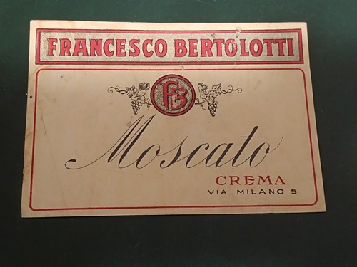 Etichetta moscato francesco - etichetta,