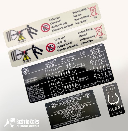 Kit adesivi labels restauro
