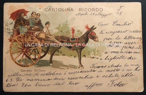 Cartolina carretto siciliano - carretto,