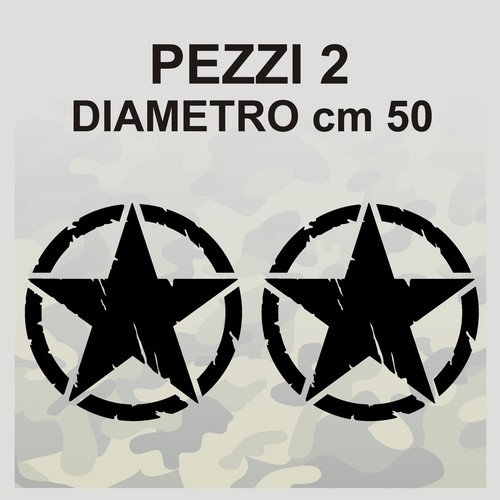 Adesivi stella militare cm - stella,