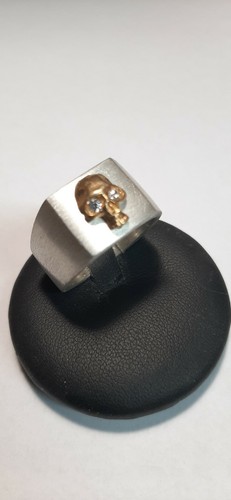 Anello uomo teschio argento - anello,