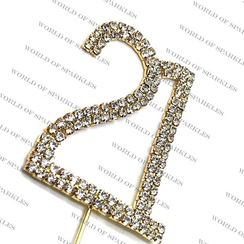 Cake topper numero strass