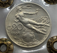 20 Centesimi Libertà Librata 1908 SIGILLATA SPL+