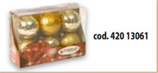 CSN 13061 SCATOLA 6 SFERE ORO