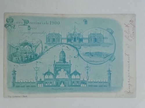 Cartolina mostra bari - cartolina,