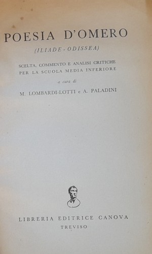 Poesia omero - poesia, d'omero