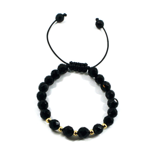Bracciale onice sfaccettato - onice,