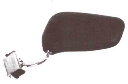 Specchio nero con morsetto - ,